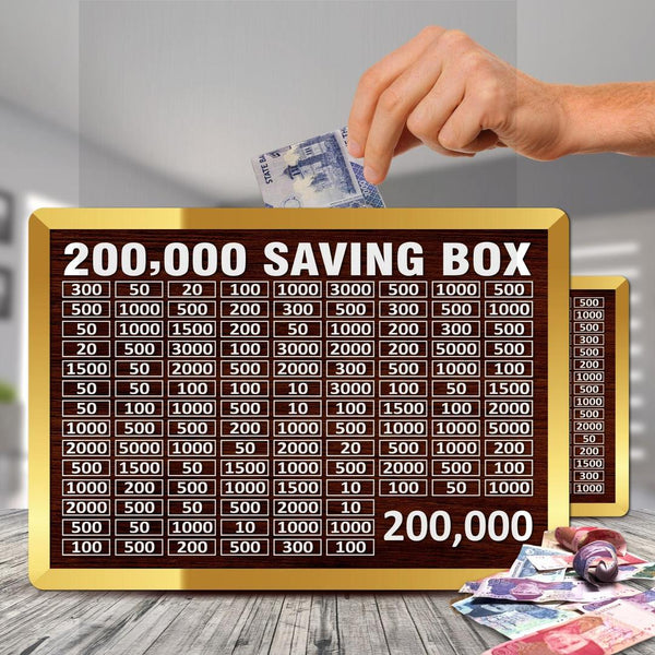 200,000 PKR Wooden Money Box